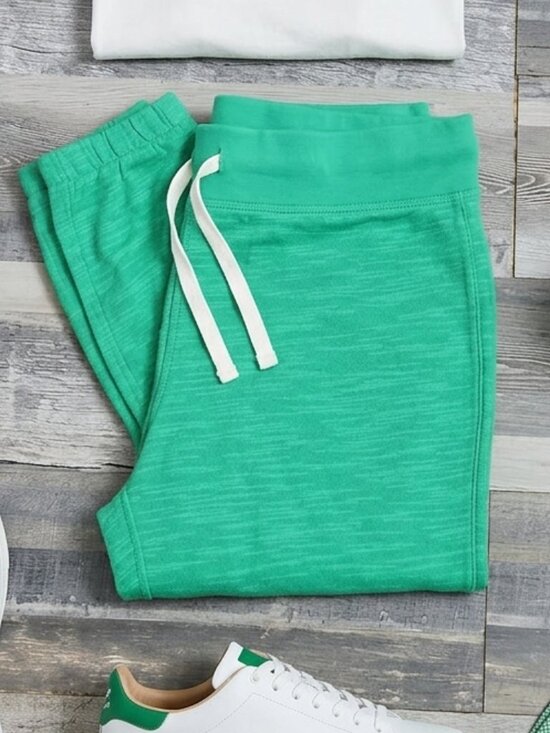 J. Crew Pants - J. Crew Heritage Cotton Fleece Jogger Pants Green - Medium